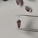 Clear Quartz Cabochons with Hematite Ghost Inclusions-4