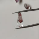 Clear Quartz Cabochons with Hematite Ghost Inclusions-5
