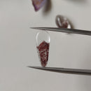 Cabujones de Cuarzo Transparente con Inclusiones Hematita Fantasma-6