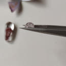 Clear Quartz Cabochons with Hematite Ghost Inclusions-8