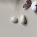 Cabujones de Ópalo Lechoso Blanco-6