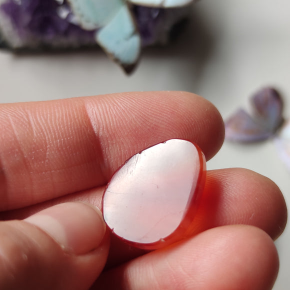 Cabujón Cornalina en Forma de Lágrima