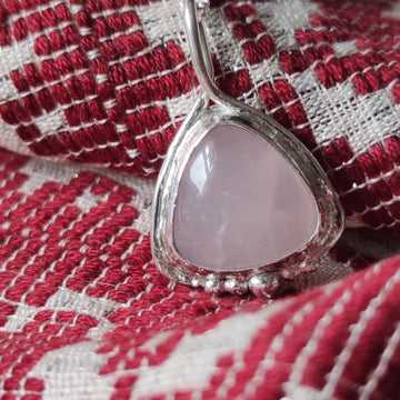 Colgante con Cuarzo Rosa DOINA - 0