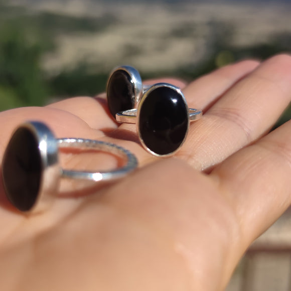 Anillos Con Ónix Negro