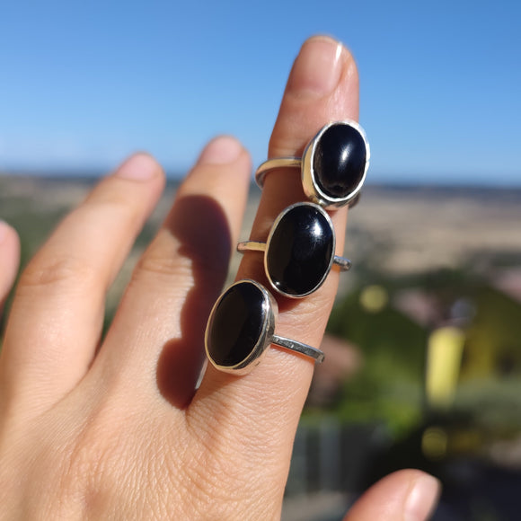 Anillos Con Ónix Negro