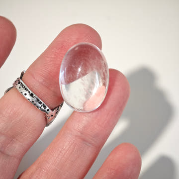 Clear Quartz - Oval Cabochon 22mm