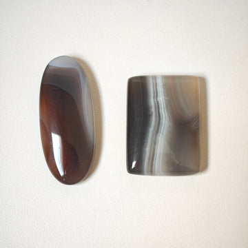 Ágata de Botsuana Cabujón Rectangular y Ovalado