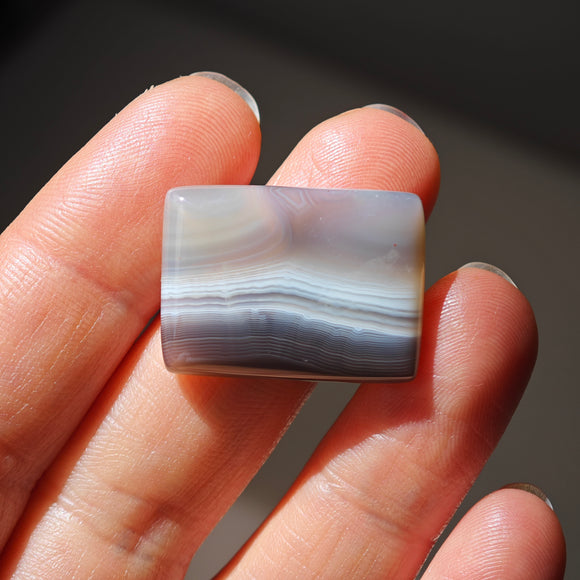 Ágata de Botsuana Cabujón Rectangular y Ovalado