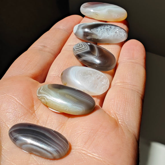 Ágata de Botsuana Cabujones Ovalados