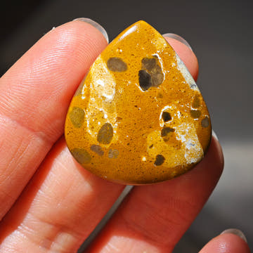 Bauxite Cabochon Teardrop Shape - 0