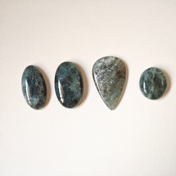 Large Blue Aquamarine Cabochons - 0