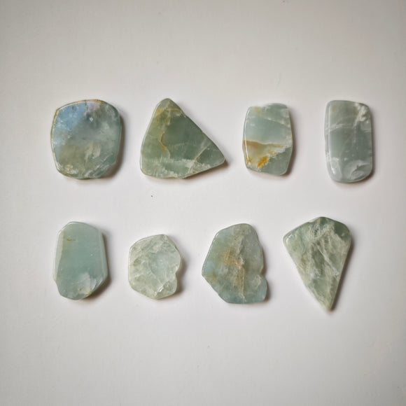 Aguamarina Rebanadas Pulidas