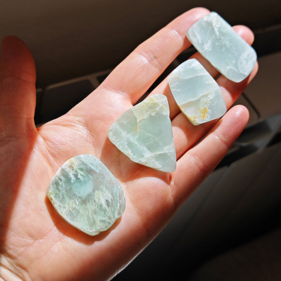 Aguamarina Rebanadas Pulidas