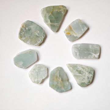 Aguamarina Rebanadas Pulidas