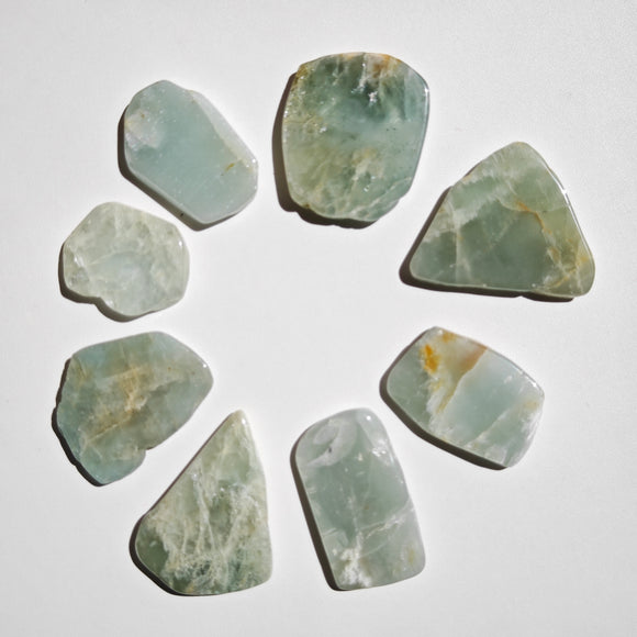 Aguamarina Rebanadas Pulidas