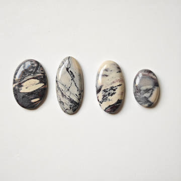 Porcelain Jasper Oval Cabochons