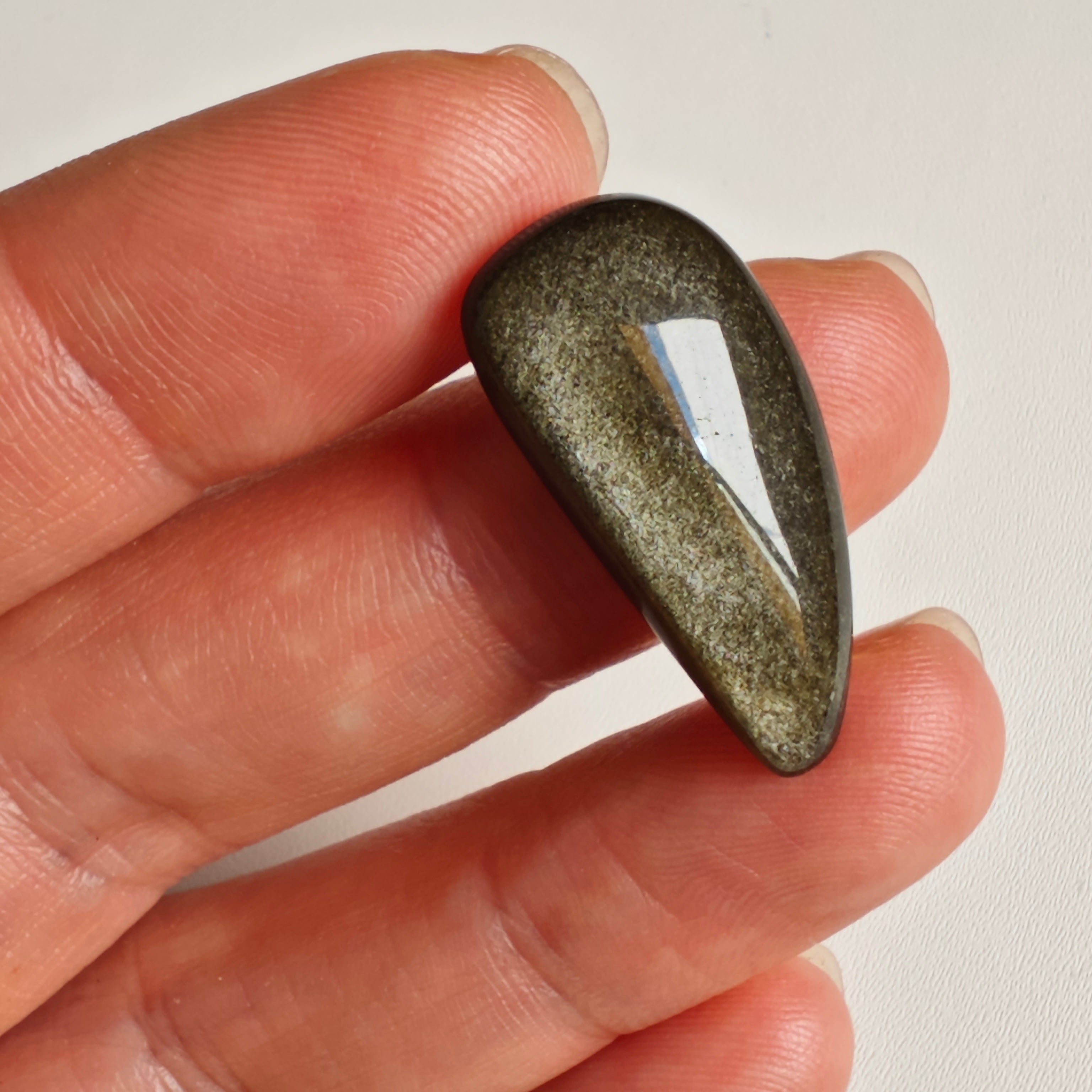 Obsidiana Dorada Cabujón Forma Irregular