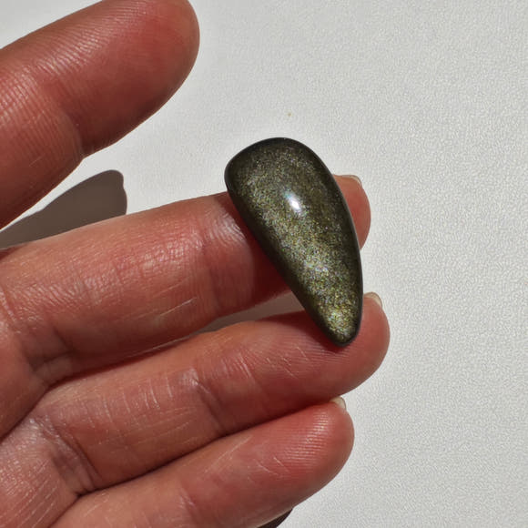 Golden Sheen Obsidian Cabochon Irregular Shape