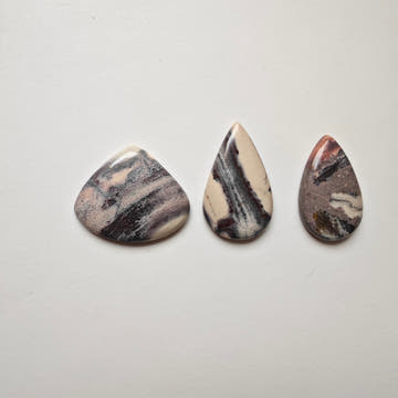 Porcelain Jasper Teardrop Cabochons