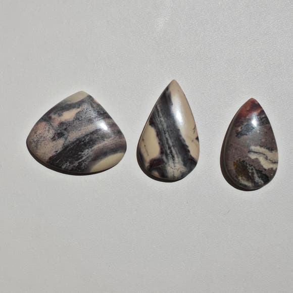 Porcelain Jasper Teardrop Cabochons