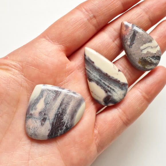 Porcelain Jasper Teardrop Cabochons