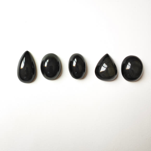 Obsidiana Arcoíris Cabujones Forma Variada