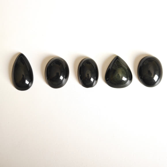 Obsidiana Arcoíris Cabujones Forma Variada
