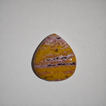 Jaspe Oceánico Rosa-Amarillo Cabujón Lágrima - 0