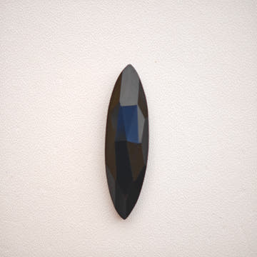 Black Onyx Faceted Cabochon Marquise Shape