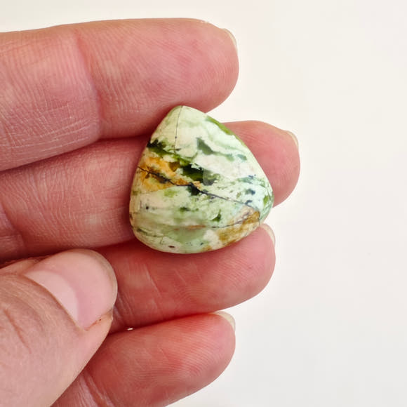 Chrome Chalcedony Teardrop · Zimbabwe Green