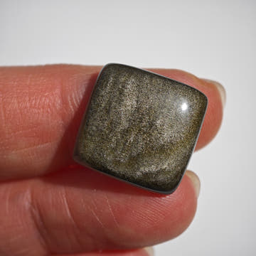 Golden Obsidian Gold Cabochon - 0