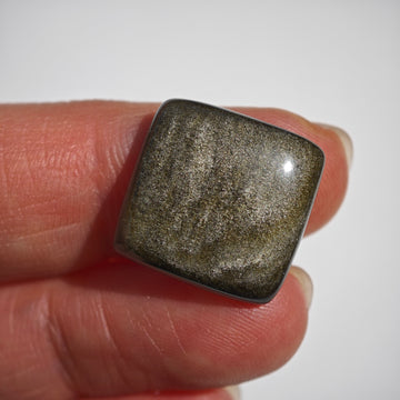 Obsidiana Dorada Cabujón Dorado - 0