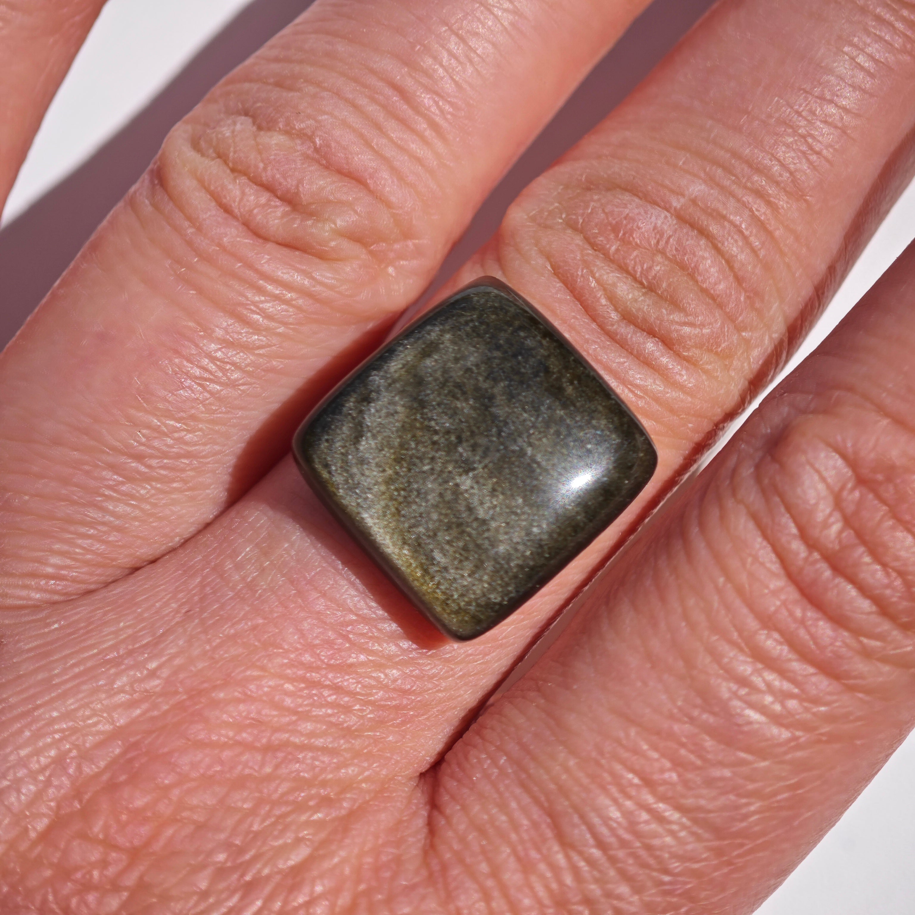 Obsidiana Dorada Cabujón Dorado