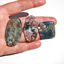 Ágata Musgo Cabujones Ovalados y Rectangular-3