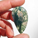 Ágata Musgo Cabujones Forma Lagrima-6