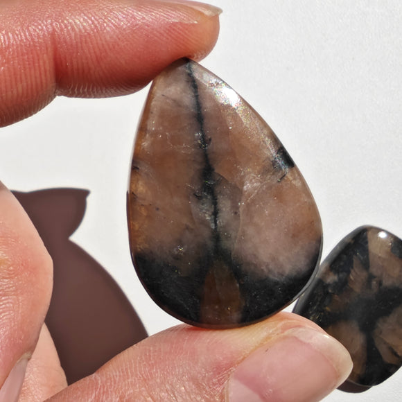 Quiastolita Cabujon Lagrima  Rectangular