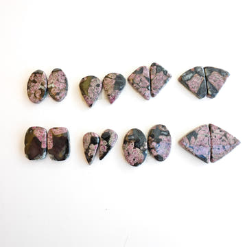 Eudialyte Cabochon Pairs