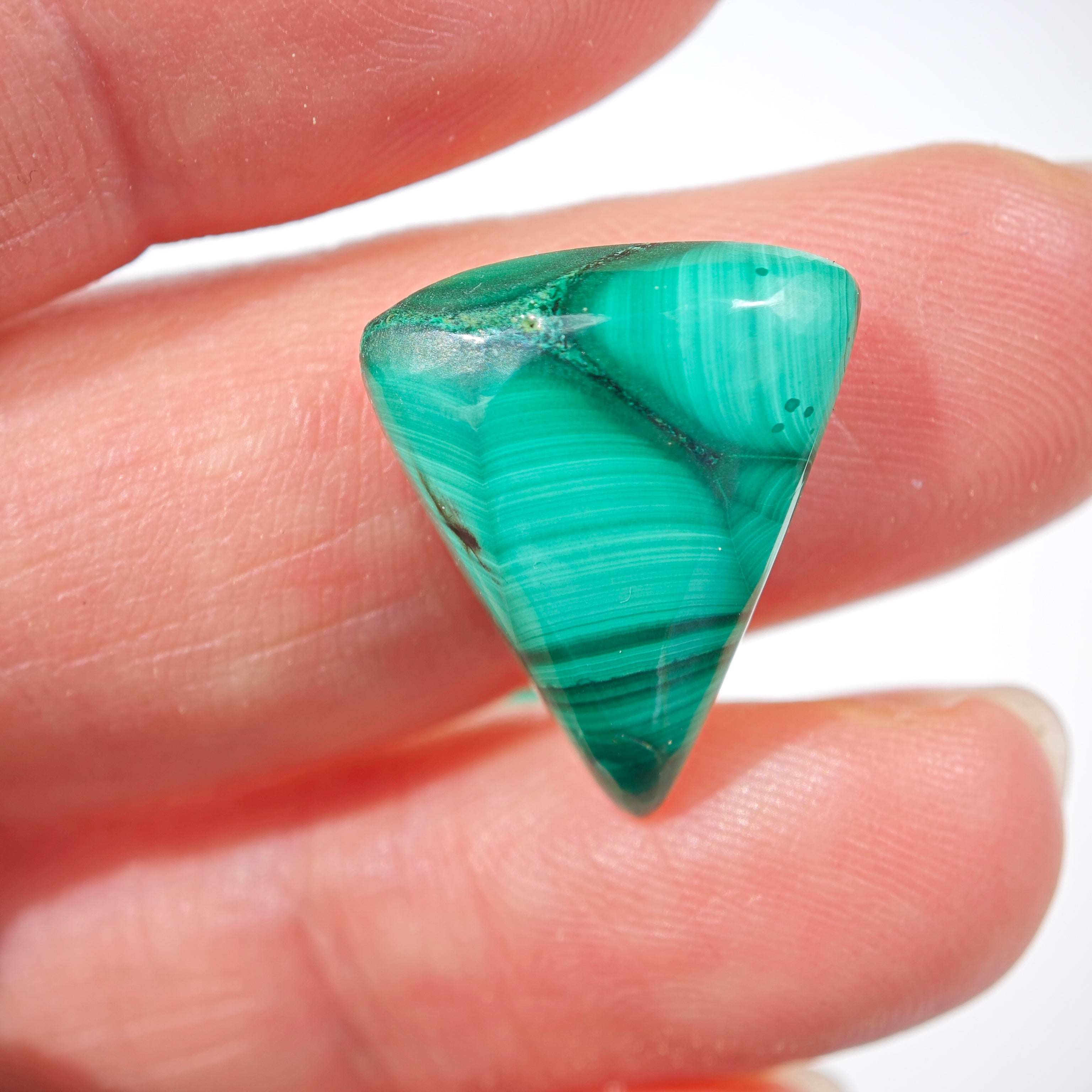 Malaquita Cabujones Triangulares