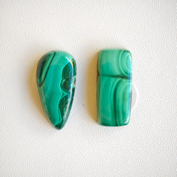 Malachite Cabochons Assorted Shape No. 12