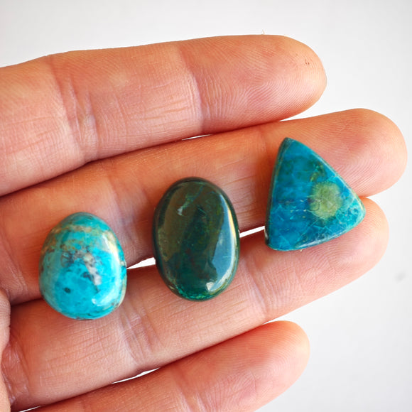 Crisocola Cabujones Mixtos