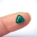 8mm Malachite Triangular Cabochons-8