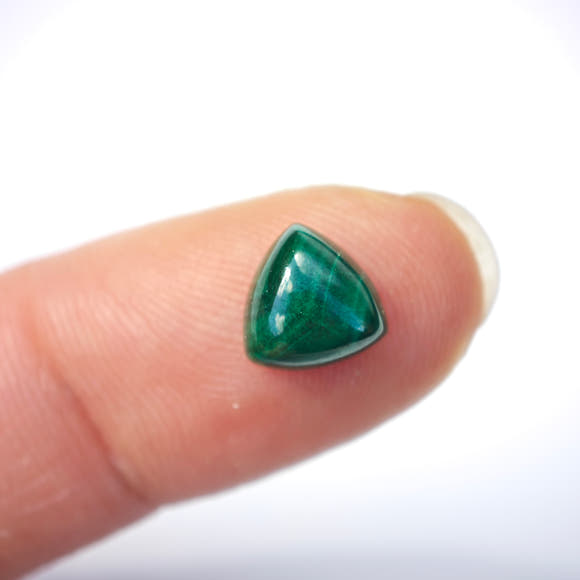8mm Malachite Triangular Cabochons