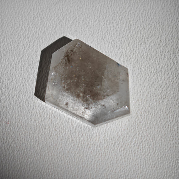 Rebanada Facetada de Cuarzo Ahumado