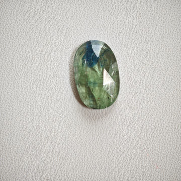 Bicolor Green Blue Kyanite Oval Cabochon