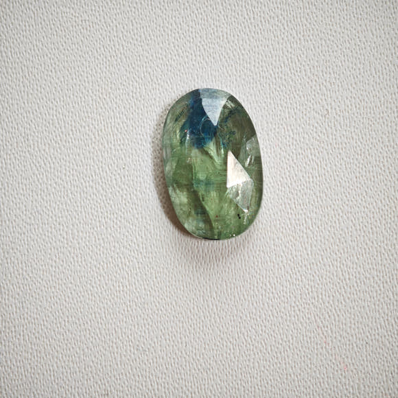 Bicolor Green Blue Kyanite Oval Cabochon