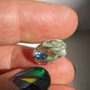 Cabujón Oval Bicolor Verde Azul de Cianita FOTOS-6