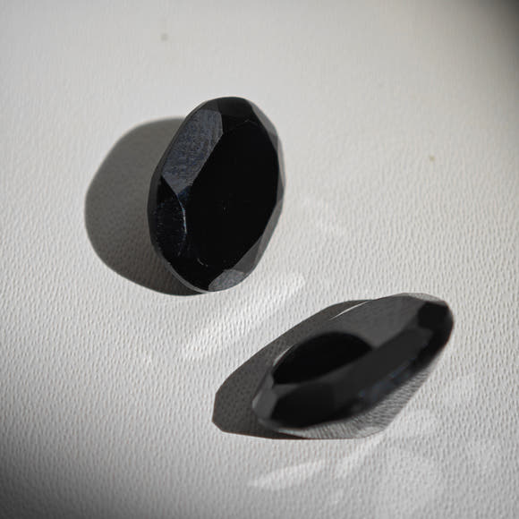 Black Spinel Oval Cut 13x10mm