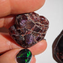 Rebanadas de Granate Almandino en Bruto-11