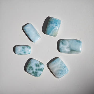 Rectangular Larimar Cabochons