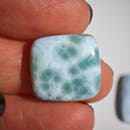 Cabujones Rectangulares de Larimar-8